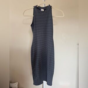 Alya Striped Sleeveless Dress - S